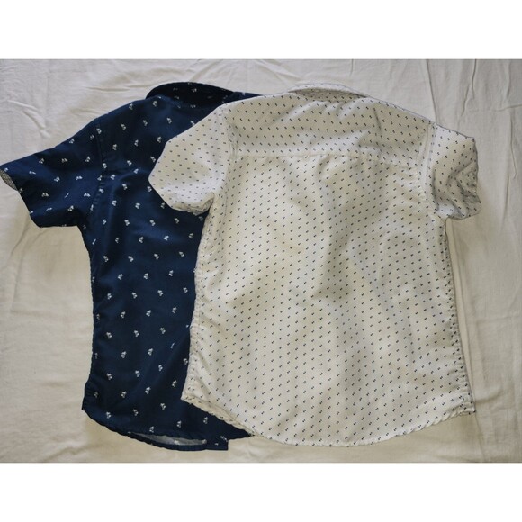 Craft + Flow Boys Button-Up Blue & White Shirt Set Size 5 - Picture 2 of 4